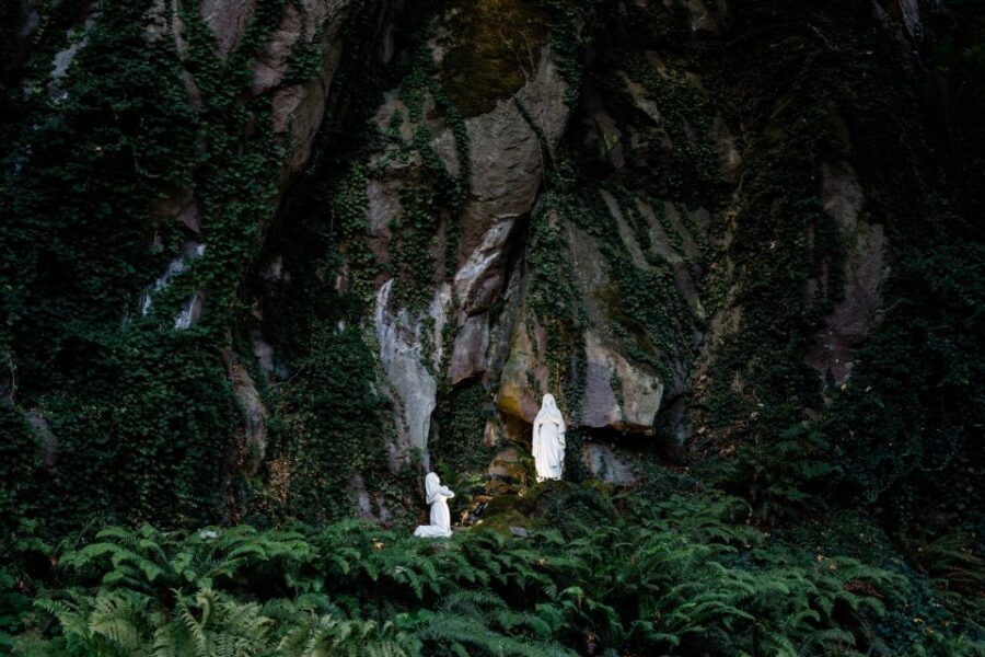 From San Sebastian: Sanctuary of Lourdes - Inside the Crypt and the Basilica of the Immaculate Conception