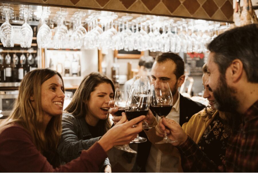San Sebastian: Pintxos and Wine Tour with 5 Tastings - The 3-hour rhythm: five taverns, paired drinks, and a manageable pace